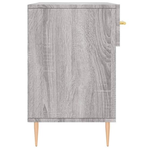 Skobænk 102x35x55 cm konstrueret træ grå sonoma-eg