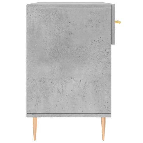 Skobænk 102x35x55 cm konstrueret træ betongrå