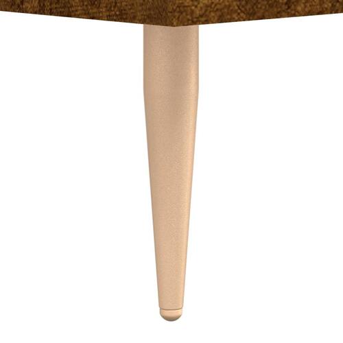 Skobænk 102x35x55 cm konstrueret træ røget egetræsfarve