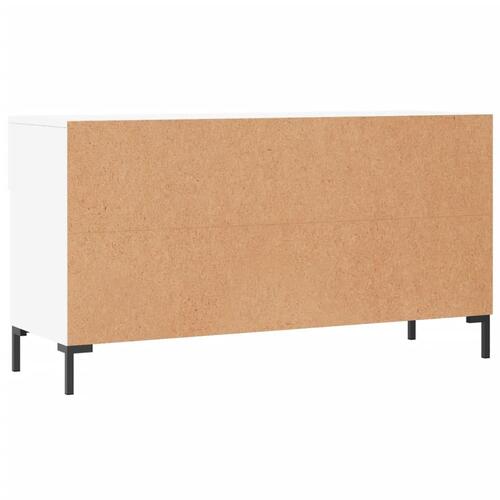 Skobænk 102x35x55 cm konstrueret træ hvid