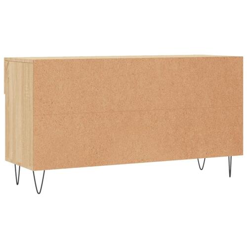 Skobænk 102x35x55 cm konstrueret træ sonoma-eg