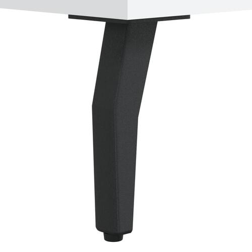 Skobænk 102x35x55 cm konstrueret træ hvid