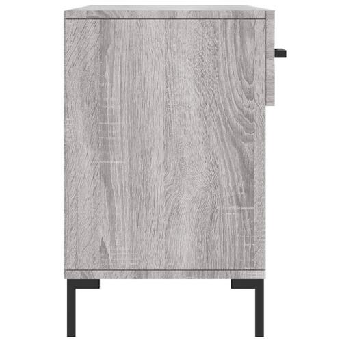 Skobænk 102x35x55 cm konstrueret træ grå sonoma-eg