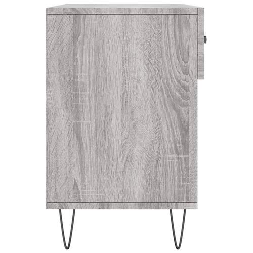 Skobænk 102x35x55 cm konstrueret træ grå sonoma-eg