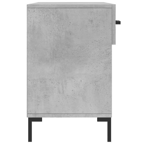 Skobænk 102x35x55 cm konstrueret træ betongrå