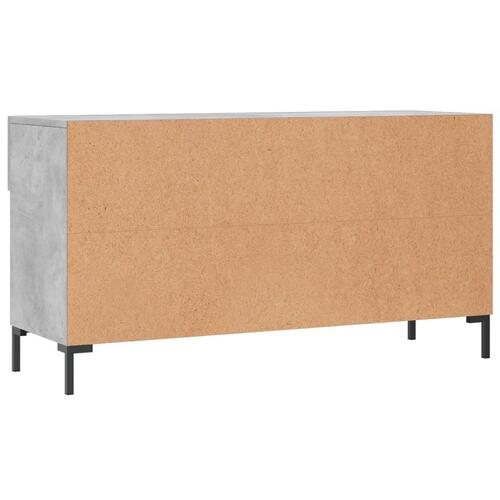 Skobænk 102x35x55 cm konstrueret træ betongrå