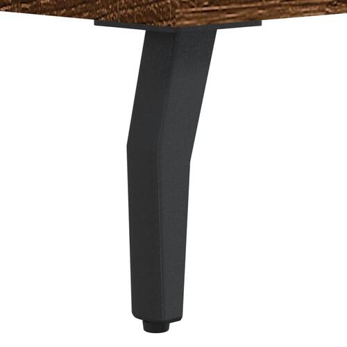 Skobænk 102x35x55 cm konstrueret træ brun egetræsfarve