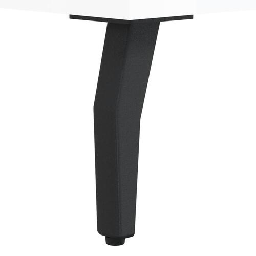 Skobænk 102x35x55 cm konstrueret træ hvid højglans
