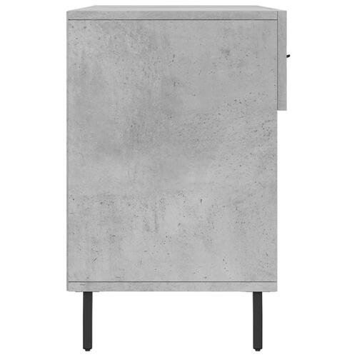 Skobænk 102x35x55 cm konstrueret træ betongrå