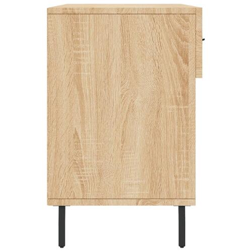 Skobænk 102x35x55 cm konstrueret træ sonoma-eg