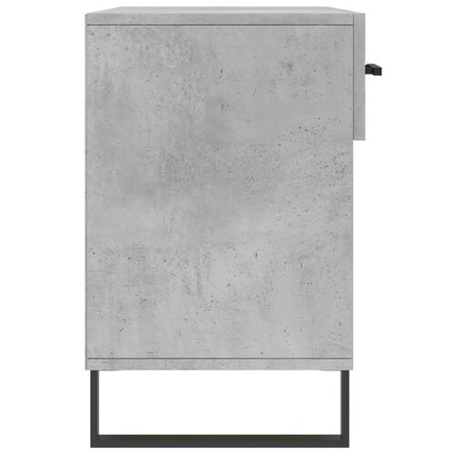 Skobænk 102x35x55 cm konstrueret træ betongrå