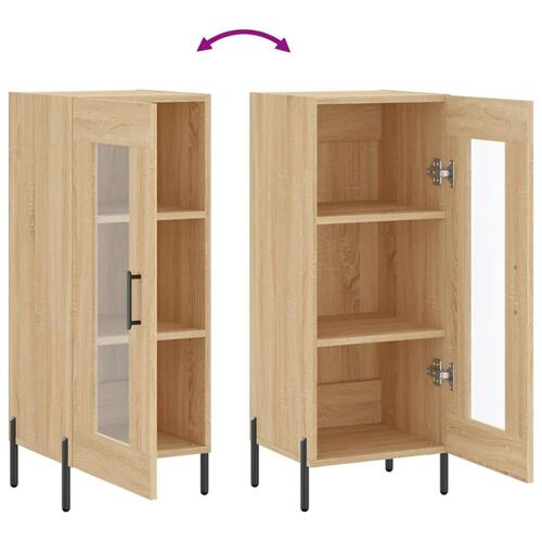 Skænk 34,5x34x90 cm konstrueret træ sonoma-eg