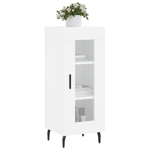 Skænk 34,5x34x90 cm konstrueret træ hvid