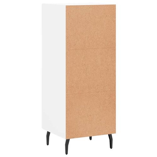 Skænk 34,5x34x90 cm konstrueret træ hvid