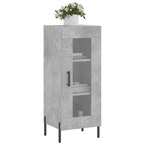 Skænk 34,5x34x90 cm konstrueret træ betongrå