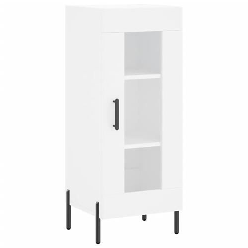 Skænk 34,5x34x90 cm konstrueret træ hvid
