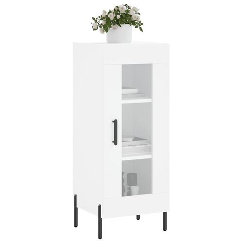 Skænk 34,5x34x90 cm konstrueret træ hvid