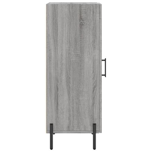 Skænk 34,5x34x90 cm konstrueret træ grå sonoma-eg
