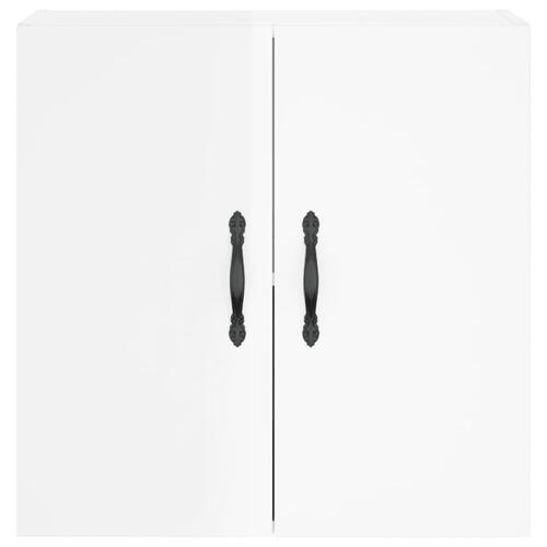 Vægskab 60x31x60 cm konstrueret træ hvid højglans