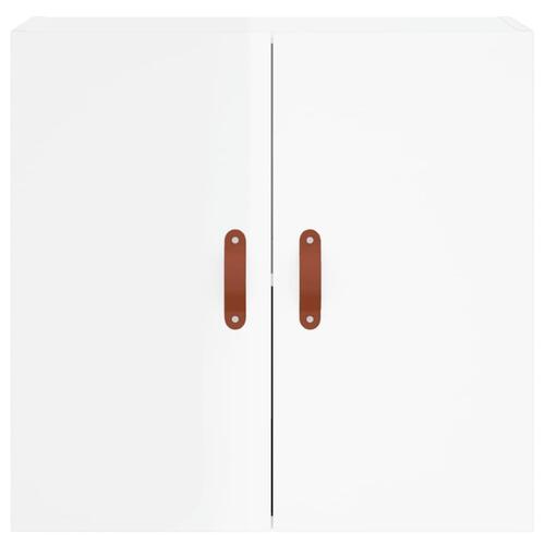 Vægskab 60x31x60 cm konstrueret træ hvid højglans