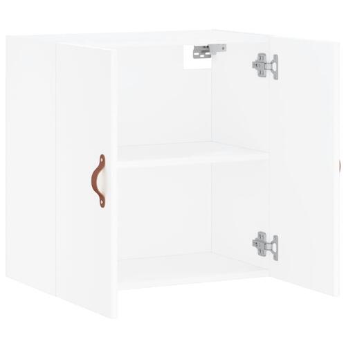 Vægskab 60x31x60 cm konstrueret træ hvid