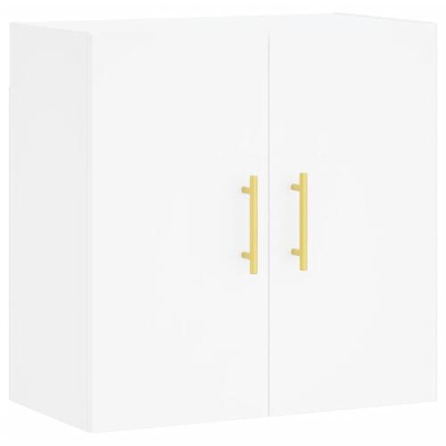 Vægskab 60x31x60 cm konstrueret træ hvid