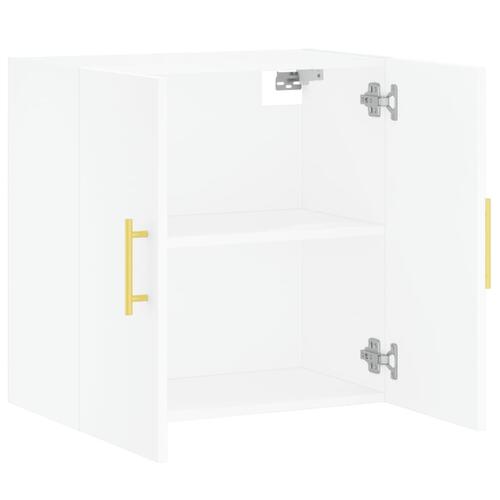 Vægskab 60x31x60 cm konstrueret træ hvid