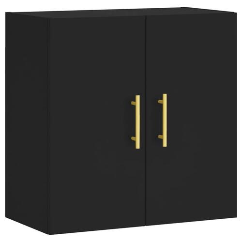 Vægskab 60x31x60 cm konstrueret træ sort