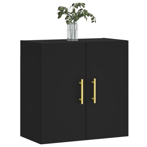 Vægskab 60x31x60 cm konstrueret træ sort