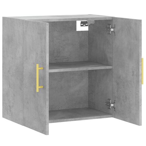 Vægskab 60x31x60 cm konstrueret træ betongrå