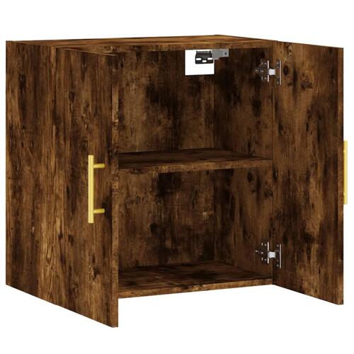 Vægskab 60x31x60 cm konstrueret træ røget egetræsfarve