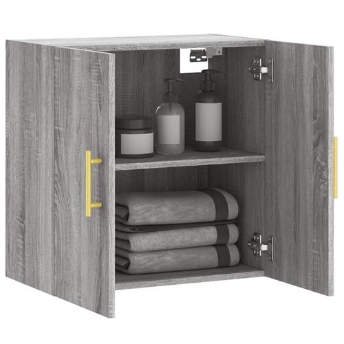 Vægskab 60x31x60 cm konstrueret træ grå sonoma-eg