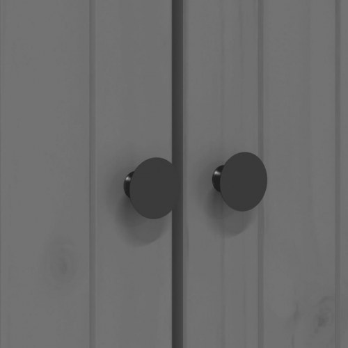 Bogreol BODO 82x40x173 cm massivt fyrretræ grå