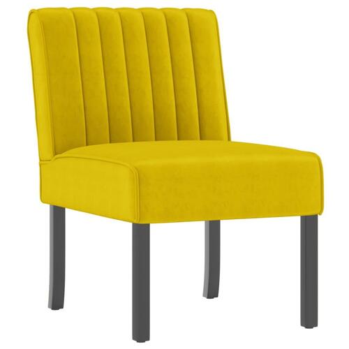 Stol velour gul