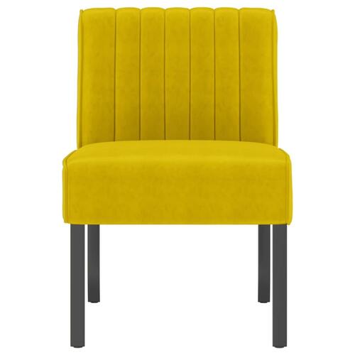 Stol velour gul