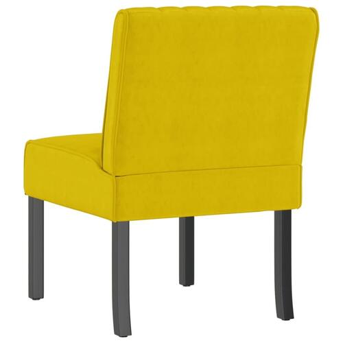 Stol velour gul
