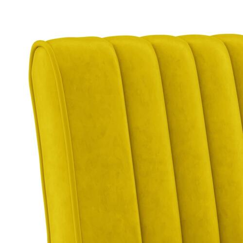 Stol velour gul