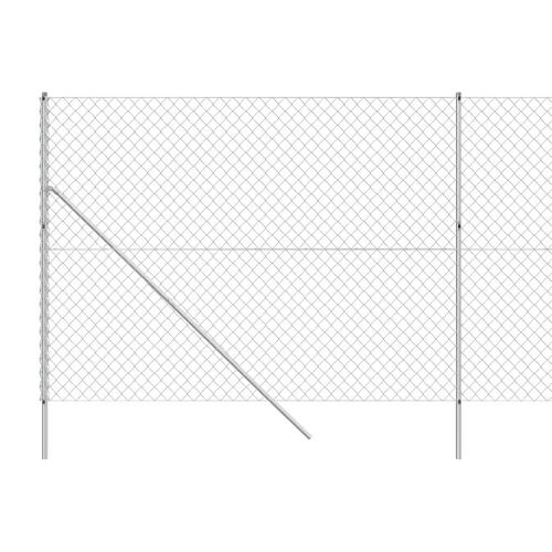 Trådhegn 1,4x10 m sølvfarvet