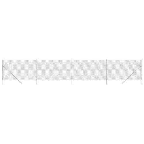 Trådhegn 1,6x10 m sølvfarvet