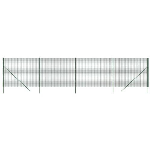 Trådhegn 2x10 m galvaniseret stål grøn
