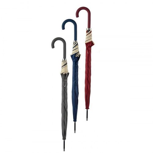 Paraply Metal Fiber 95 × 95 × 86 cm - sæt med 12 stk. (blå/rød/grå)