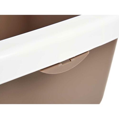 Kattebakke Hvid Beige Plastik 38 x 16 x 58,5 cm (11 Enheder)