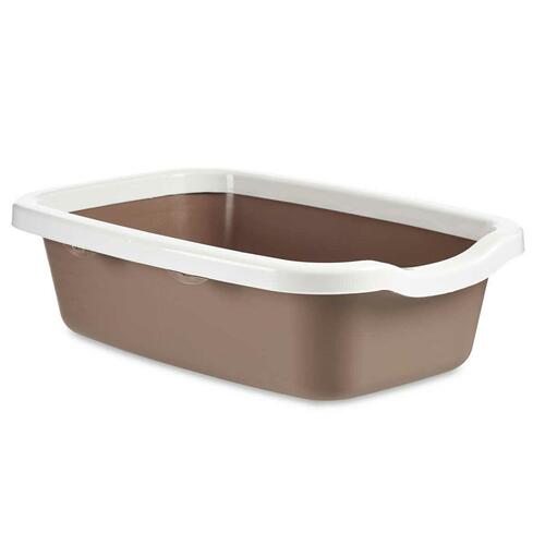 Kattebakke Hvid Beige Plastik 38 x 16 x 58,5 cm (11 Enheder)