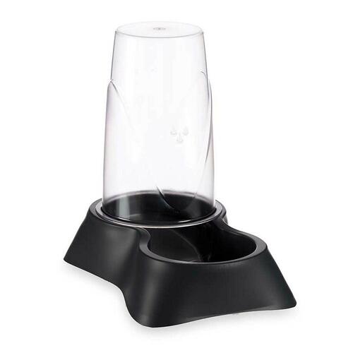 Madskål til kæledyr Beholder Sort polypropylen 3,5 L 21,5 x 32,5 x 32,5 cm (4 enheder)