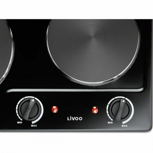 Livoo DOC168N elektrisk kogeplade 2500 W - sort, 2 zoner