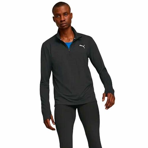 Kortærmet T-shirt til Kvinder Puma Run Favorite Sort Unisex XL