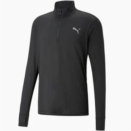Kortærmet T-shirt til Kvinder Puma Run Favorite Sort Unisex XL