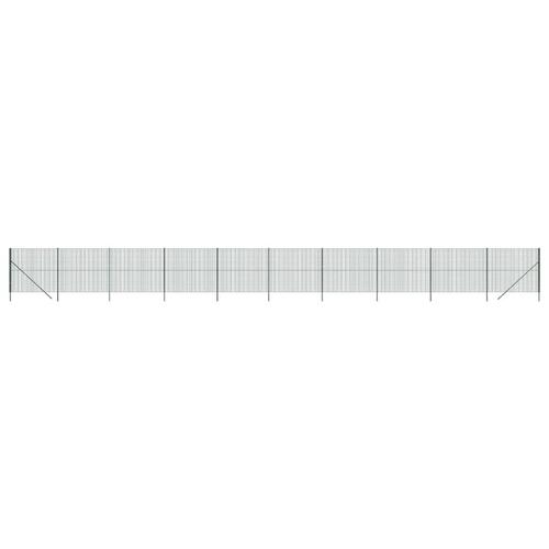 Trådhegn 2x25 m galvaniseret stål grøn