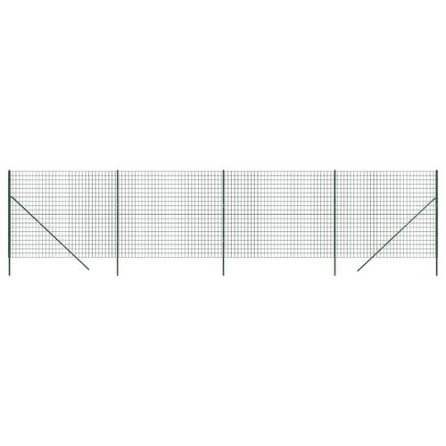 Trådhegn 2,2x10 m galvaniseret stål grøn