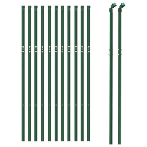 Trådhegn 0,8x25 m galvaniseret stål grøn